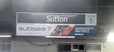 Sutton station sign