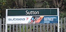 Sutton station sign