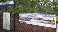 Staveley station sign