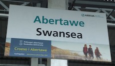 Swansea station sign