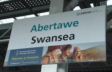 Swansea station sign