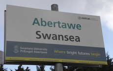 Swansea station sign