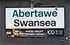 Swansea station sign