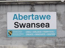 Swansea station sign