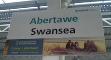 Swansea station sign