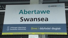 Swansea station sign