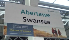 Swansea station sign