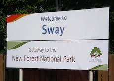Sway station sign