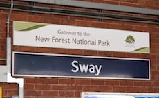 Sway station sign