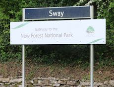 Sway station sign