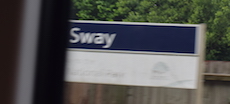 Sway station sign