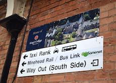 Taunton station sign