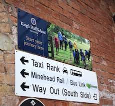 Taunton station sign