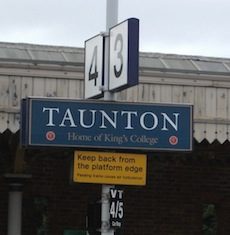 Taunton station sign