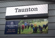Taunton station sign