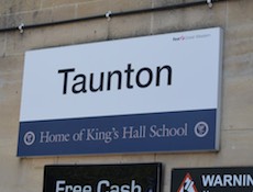Taunton station sign