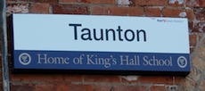 Taunton station sign