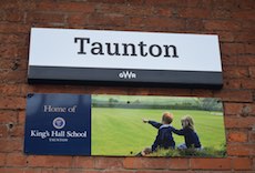 Taunton station sign