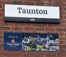 Taunton station sign