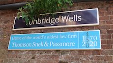 Tunbridge Wells station sign