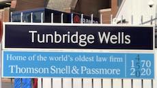 Tunbridge Wells station sign
