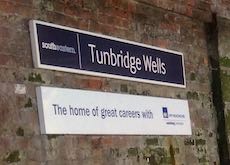 Tunbridge Wells station sign