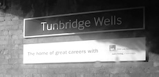 Tunbridge Wells station sign