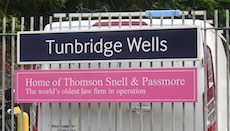 Tunbridge Wells station sign