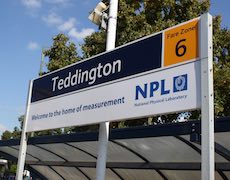 Teddington station sign