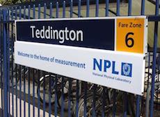 Teddington station sign