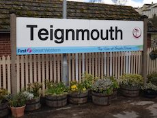 Teignmouth station sign