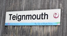 Teignmouth station sign