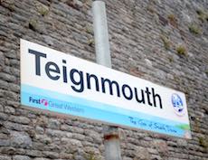 Teignmouth station sign