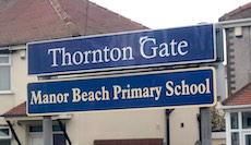 Thornton Gate station sign
