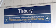 Tisbury station sign