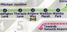 Ampere Way station sign