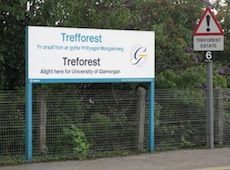 Treforest station sign