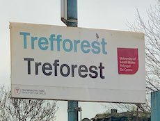 Treforest station sign