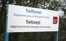 Treforest station sign