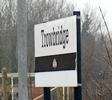 Trowbridge station sign