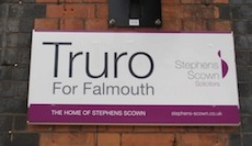 Truro station sign
