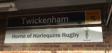 Twickenham station sign