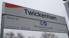 Twickenham station sign