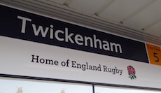 Twickenham station sign