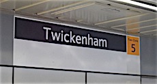 Twickenham station sign