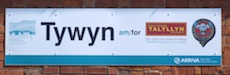 Tywyn station sign