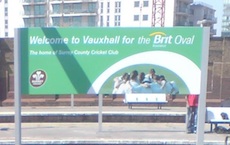 Vauxhall station sign