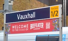 Vauxhall station sign