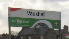 Vauxhall station sign