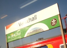 Vauxhall station sign